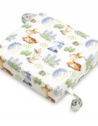 Sensillo Pernuta inaltator pentru scaun copii Walk in Forest 32x32x8 cm cu husa detasabila din bumbacprevazuta cu fermoarcurele reglabile de fixare