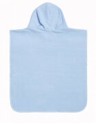 Sensillo Poncho de baie pentru copii Blue cu gluga si urechiuse decorativematerial bumbac inchidere cu capsedimensiune 55x60 cm