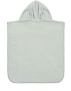 Sensillo Poncho de baie pentru copii Grey cu gluga si urechiuse decorativematerial bumbac inchidere cu capsedimensiune 55x60 cm