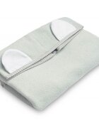 Sensillo Poncho de baie pentru copii Grey cu gluga si urechiuse decorativematerial bumbac inchidere cu capsedimensiune 55x60 cm