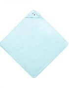 Sensillo Prosop pentru bebelusi Dog Blue 100x100cm cu capisondin bumbac terry de calitatedesign atractivlavabil la 40grade
