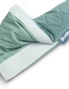 Sensillo Protectie pufoasa din velur pentru margine patut cu prindere velcro 116 cm Green