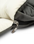 Sensillo Saculet de iarna Riviera Graphite 95x45 cm compatibil caruciorlandousanie material matlasat elegant din catifea orificii pentru centuri siguranta acces cu fermoar