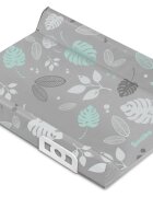 Sensillo Saltea de infasat 70x50 cm Floral Grey cu intarituraaccesorii montaj pe patutmargine de protectie antirasturnare si suprafata impermeabila
