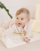 Sensillo Saltea de infasat Beige Leaf 70x49 cm cu intarituramargine de protectie antirasturnare si suprafata impermeabila