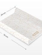Sensillo Saltea de infasat Beige Leaf 70x49 cm cu intarituramargine de protectie antirasturnare si suprafata impermeabila