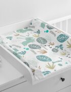 Sensillo Saltea de infasat moale Platinum Forest Bunny 70x49 cm margine de protectie antirasturnare si suprafata impermeabila