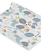 Sensillo Saltea de infasat moale Platinum Forest Bunny 70x49 cm margine de protectie antirasturnare si suprafata impermeabila