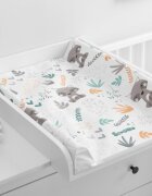 Sensillo Saltea de infasat moale Platinum Forest Raccon 70x49 cm margine de protectie antirasturnare si suprafata impermeabila
