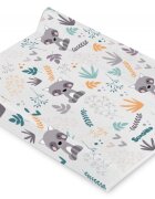 Sensillo Saltea de infasat moale Platinum Forest Raccon 70x49 cm margine de protectie antirasturnare si suprafata impermeabila