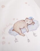 Sensillo Saltea de infasat Pastel Bear 70x49 cm cu intarituramargine de protectie antirasturnare si suprafata impermeabila