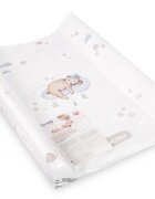 Sensillo Saltea de infasat Pastel Bear 70x49 cm cu intarituramargine de protectie antirasturnare si suprafata impermeabila