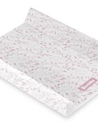 Sensillo Saltea de infasat Pink Leaf 70x49 cm cu intarituramargine de protectie antirasturnare si suprafata impermeabila