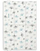 Sensillo Saltea de infasat pliabila compact si impermeabila pentru plimbarecalatorie 40x58 cm Botanic blue