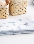 Sensillo Saltea de infasat pliabila compact si impermeabila pentru plimbarecalatorie 40x58 cm Botanic blue