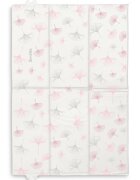 Sensillo Saltea de infasat pliabila compact si impermeabila pentru plimbarecalatorie 40x58 cm Botanic pink