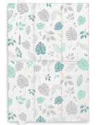 Sensillo Saltea de infasat pliabila compact si impermeabila pentru plimbarecalatorie 40x58 cm Floral blue