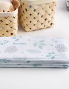 Sensillo Saltea de infasat pliabila compact si impermeabila pentru plimbarecalatorie 40x58 cm Floral blue