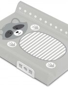 Sensillo Saltea de infasat Racoon 70x50 cm cu intarituraaccesorii montaj pe patutmargine de protectie antirasturnaretaliometru incorporat si suprafata impermeabila