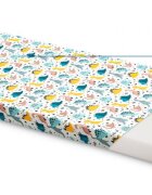 Sensillo Saltea din spuma 120x60x6 cm Dino pentru patut copii traditionalpliabil grad de duritate medie H1-H2 husa detasabila cu fermoar