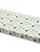 Sensillo Saltea din spuma 120x60x6 cm Dino pentru patut copii traditionalpliabil grad de duritate medie H1-H2 husa detasabila cu fermoar