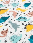 Sensillo Saltea din spuma 120x60x6 cm Dino pentru patut copii traditionalpliabil grad de duritate medie H1-H2 husa detasabila cu fermoar
