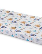 Sensillo Saltea din spuma 120x60x6 cm Forest Animals pentru patut copii traditionalpliabil grad de duritate medie H1-H2 husa detasabila cu fermoar