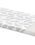Sensillo Saltea din spuma 120x60x6 cm GriPene pentru patut copii traditionalpliabil grad de duritate medie H1-H2 husa detasabila cu fermoar
