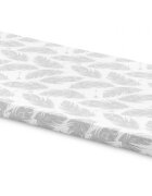 Sensillo Saltea din spuma 120x60x6 cm GriPene pentru patut copii traditionalpliabil grad de duritate medie H1-H2 husa detasabila cu fermoar