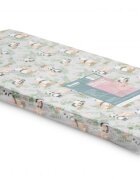 Sensillo Saltea din spuma 120x60x6 cm PandaVulpi pentru patut copii traditionalpliabil grad de duritate medie H1-H2 husa detasabila cu fermoar