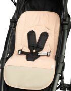 Sensillo Saltea pentru carucior Picnic Beige 80x40 cm cu doua fete BumbacCatifeaSuport picioare din piele ecologica usor de curatatOrificii pentru centuri siguranta