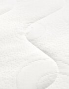 Sensillo Saltea pentru landou bebelusi Quilted Alba 75x32x3 cmcu husa detasabila matlasata moale din spuma poliuretanica confortabila si elastica ventilanta Grad de duritate H1