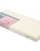 Sensillo Saltea pentru patut copii 90x40x6cm din spuma cu husa detasabila prevazuta cu fermoartesatura cu Aloe Vera antialergica si antibacteriana