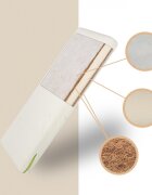 Sensillo Saltea pentru patut copii 90x40x8cm din spuma cu husa detasabila prevazuta cu fermoartesatura cu Aloe Vera antialergica si antibacteriana