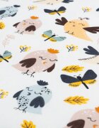 Sensillo Saltea pliabila pentru patut copii Birds 120x60x5 cmhusa detasabila din bumbaccompatibila cu patuturi clasice si pliabile