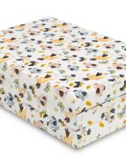 Sensillo Saltea pliabila pentru patut copii Birds 120x60x5 cmhusa detasabila din bumbaccompatibila cu patuturi clasice si pliabile