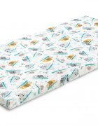 Sensillo Saltea pliabila pentru patut copii Cameleon 120x60x5 cmhusa detasabila din bumbaccompatibila cu patuturi clasice si pliabile