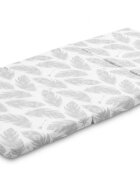 Sensillo Saltea pliabila pentru patut copii Feathers 120x60x5 cmhusa detasabila din bumbaccompatibila cu patuturi clasice si pliabile