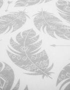 Sensillo Saltea pliabila pentru patut copii Feathers 120x60x5 cmhusa detasabila din bumbaccompatibila cu patuturi clasice si pliabile