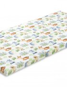 Sensillo Saltea pliabila pentru patut copii Forest 120x60x5 cmhusa detasabila din bumbaccompatibila cu patuturi clasice si pliabile