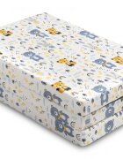 Sensillo Saltea pliabila pentru patut copii Forest Friends 120x60x5 cmhusa detasabila din bumbaccompatibila cu patuturi clasice si pliabile