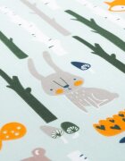 Sensillo Saltea pliabila pentru patut copii Fox and Hare 120x60x5 cmhusa detasabila din bumbaccompatibila cu patuturi clasice si pliabile