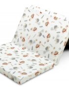 Sensillo Saltea pliabila pentru patut copii Turtle 120x60x5 cmhusa detasabila din bumbaccompatibila cu patuturi clasice si pliabile