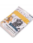 Sensillo Set 3 piese pentru bebelusi din muselina Trio Forest EG-0104 cu paturicascutec si prosopel 120x120 cm60x80 cm38x38 cmmaterial bumbac moale si absorbant