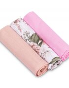 Sensillo Set 3 scutece din muselina Pink 60x80 cm EG-0001material din bumbacmoaleabsorbant