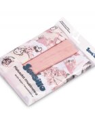 Sensillo Set 3 scutece din muselina Pink 60x80 cm EG-0008 material din bumbac moale absorbant