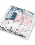Sensillo Set 4 mini prosopele Spit Up Pink 35x35 cm din muselinatesatura din bumbac delicat