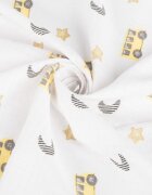 Sensillo Set 5 scutece multifunctionale Cars Beige 70x80 cm din muselina 100 bumbacsuprafata texturatamoale si absorbanta