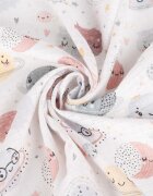Sensillo Set 5 scutece multifunctionale Cosmos Grey 70x80 cm din muselina 100 bumbacsuprafata texturatamoale si absorbanta