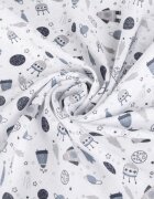 Sensillo Set 5 scutece multifunctionale Cosmos Grey 70x80 cm din muselina 100 bumbacsuprafata texturatamoale si absorbanta